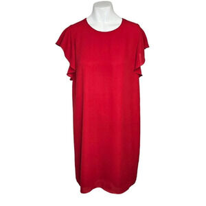 Aritzia Babaton Burt Shift  Dress Red Size Small